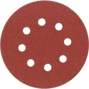 Круг шлифовальный абразивный с перфорацией (5 шт; 125 мм; Р80) для резиновых дисков VOREL 8578