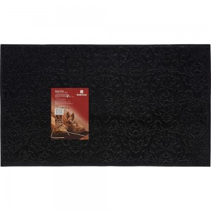 Придверный коврик VORTEX 35х60 см, черный, узор 22461