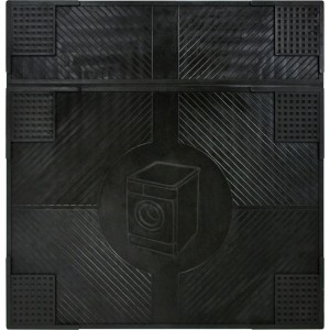 Резиновый антивибрационный коврик VORTEX 62x65x0,7 см, черный 24258
