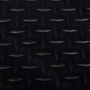 Рифленый коврик-дорожка VORTEX ПВХ 2мм 0,9x10м, против скольжения, черный 22334