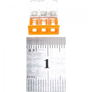 Клемма WAGO 3x2.5мм оранжевый/прозрачный 1уп=100шт 2273-203