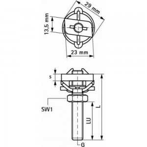 Монтажная гайка Walraven BIS RapidRail, M8, оцинкованная сталь 6513108