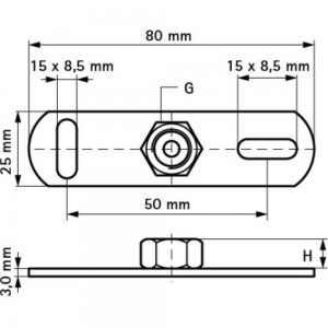 Подпятник Walraven BIS, M8 6703008