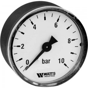 Аксиальный манометр Watts F+R100 0-16 bar, корпус 50 мм 10008094
