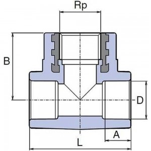 Тройник Wavin EKOPLASTIK STKI03220X 