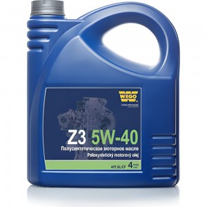 Моторное масло WEGO Z3 5W-40, SL/CF, синтетическое, канистра 4 л 4627089062673