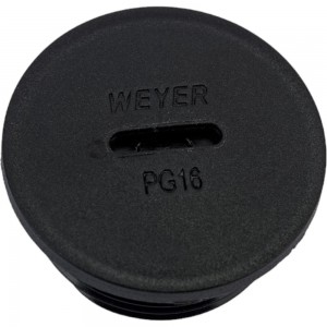 Заглушка отверстия DPK-P16B Weyer заглушка под плоскую отвертку, нар. PG16 WE6801300
