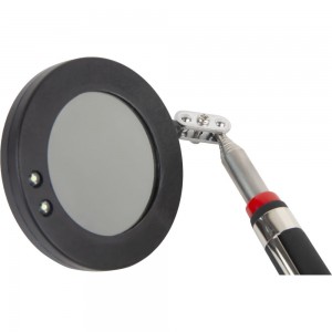 Смотровое круглое зеркало на телескопической рукоятке со светодиодной подсветкой WDK-65452 WIEDERKRAFT