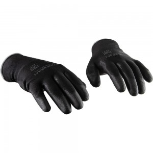 Защитные легкие бесшовные перчатки WIEDERKRAFT размер L, пара WDK-PU01B/L