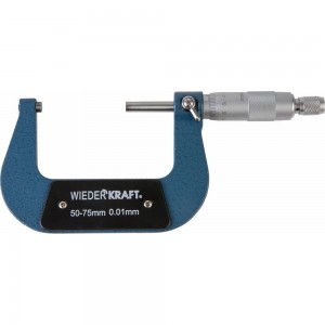 Микрометр WIEDERKRAFT нониусный, 50-75 мм, 0.01 мм WDK-MM7501