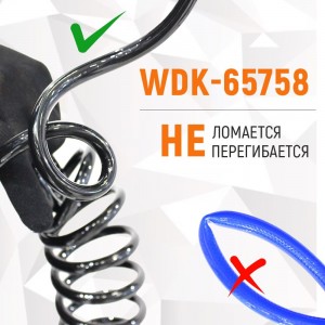 Шланг пневматический спиральный с БРС 8 м, 6.5х10 мм WIEDERKRAFT WDK-65758