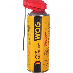 Очиститель тормозов и деталей сцепления WOG с профессиональным распылителем 2 в 1, 520 мл WGC0345