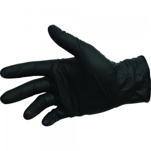 Нитриловые перчатки WOLF черные, 60мкр, размер L, 100шт, 1.2105.0003