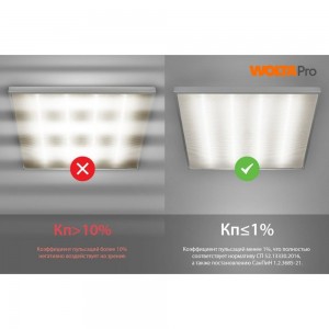 Универсальный светильник Wolta PRO LED 36Вт, 4000К, IP40, офисный, матовый ДВО01-36-001-4К