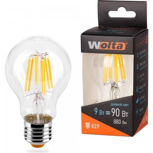 Лампа LED Wolta FILAMENT, 4000К, 25S60BLFT9E27