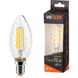 Лампа LED Wolta FILAMENT, 3000К, 25YCTFT7E14