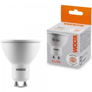 Лампа LED Wolta 4000K, 25SPAR16-230-8GU10