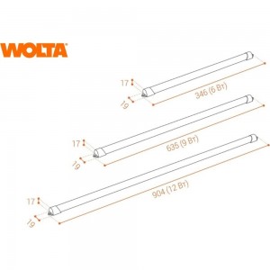 Светодиодный светильник Wolta 12 Вт, 6500К, WT4W12W