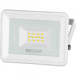 Светодиодный прожектор Wolta, 5700K, 10 W SMD, IP 65, цвет белый, слим WFL-10W/06W