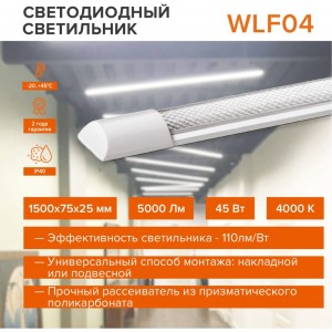 Светильник WOLTA LED WLFS45W04