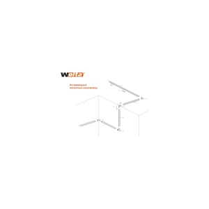 Питающий коннектор для магнитного шинопровода Wolta WML-SC/01B 