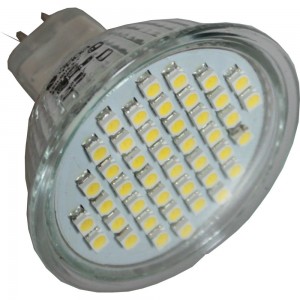 Светодиодная лампа Wonderful GU 5.3 (SMD) (48 диодов без стекла) 4W/220V/MR16/2700K 902932