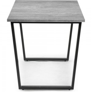Раскладной стол Woodville лота лофт 120 25 мм бетон/черный матовый 489617