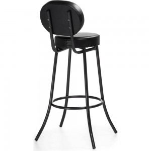 Барный стул Woodville Satearant черный полимер, темный мусс 453999