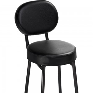 Барный стул Woodville Satearant черный полимер, темный мусс 453999