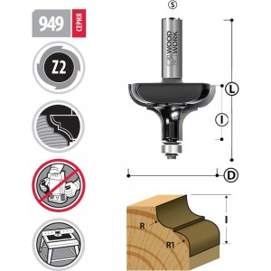 Профильная фреза WOODWORK 949.1008.12 