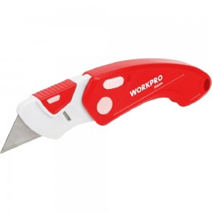 Складной нож WORKPRO пластиковый, быстросменный WP211004