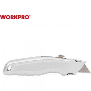 Строительный выдвижной нож WORKPRO алюминиевый WP213006