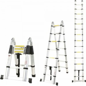 Телескопическая лестница-стремянка WORKY 2.8м/5.6м, 9/18 ступеней ARD128098