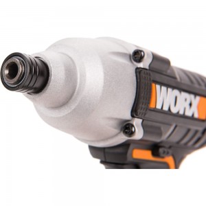 Ударный аккумуляторный винтоверт WORX 20 В, 1х2Ач, кейс WX291