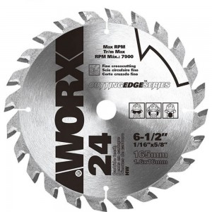 Пильный диск (24T; 165x1.6x20 мм) твердосплавный WORX WA5101