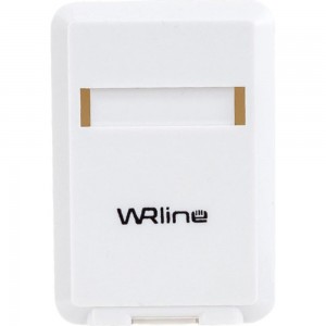 Корпус настенной розетки WRline WR-MB-1 для установки 1-ой вставки типа Keystone Jack, цвет белый 505219