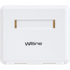 Корпус настенной розетки WRline WR-MB-2 для установки 2-х вставок типа Keystone Jack, цвет белый 505220