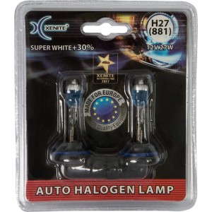 Автомобильная лампа XENITE SUPER WHITE H27/881, PGJ13, 12 В, 2 шт. 1007039