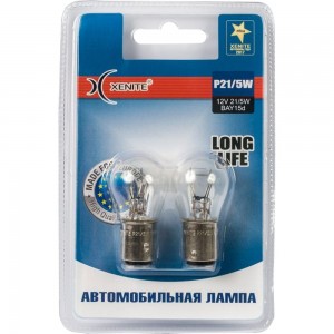 Автомобильная лампа XENITE LONG LIFE P21/5W, BAY15d, 12 В, 2 шт. 1007116