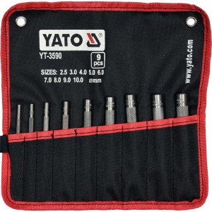 Набор пробойников YATO 9 предметов YT-3590