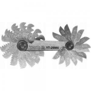 Метрический резьбомер YATO 24 лезвия 0,25-6,0мм YT-29980