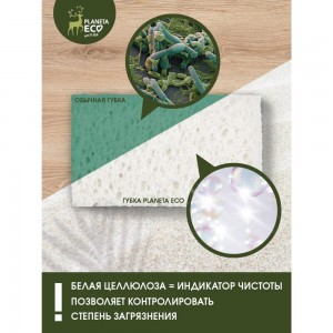 Губки для кухни Youll love Coconut Cellulose 2 шт, Planeta Eco 75557