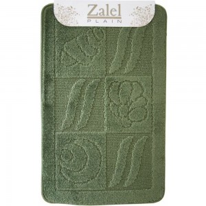 Набор ковриков для ванной Zalel 2 шт,. 55x85 зеленый 00001397