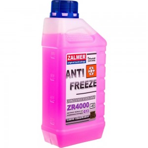 Антифриз ZALMER Antifreeze ZR4000 LLC G13 фиолетовый -40С 1кг ZR40V001