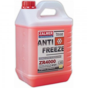 Антифриз ZALMER Antifreeze ZR4000 LLC G12+ красный -40С 5кг нетто ZR40R005