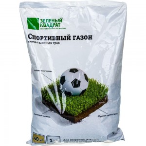 Семена газона Зеленый Квадрат Спортивный газон 1 кг 4607160331218