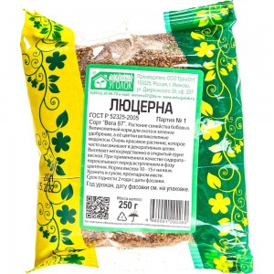 Семена Зеленый уголок Люцерна, 0.25 кг 4660001292260