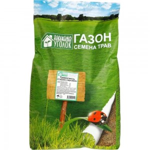 Семена газона Зеленый уголок травосмесь Садово-парковая, 10 кг 4660001291072