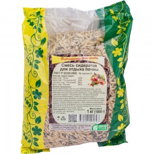 Семена Зеленый уголок смесь сидератов для отдыха почвы, 1 кг 4660001295797