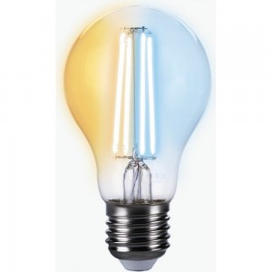 Умная лампа Zetton LED Wi-Fi Bulb A60 E27 6Вт 2200-6500К прозрачная ZTSHLBWCWE271RU